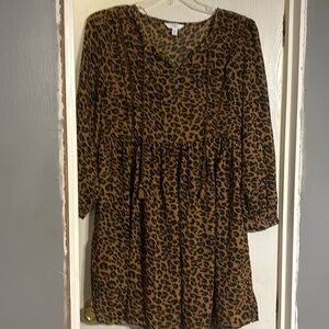 Cheetah print dress